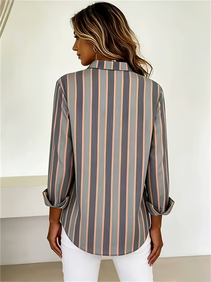 Chamique - Camicia a Maniche Lunghe Con Bottoni