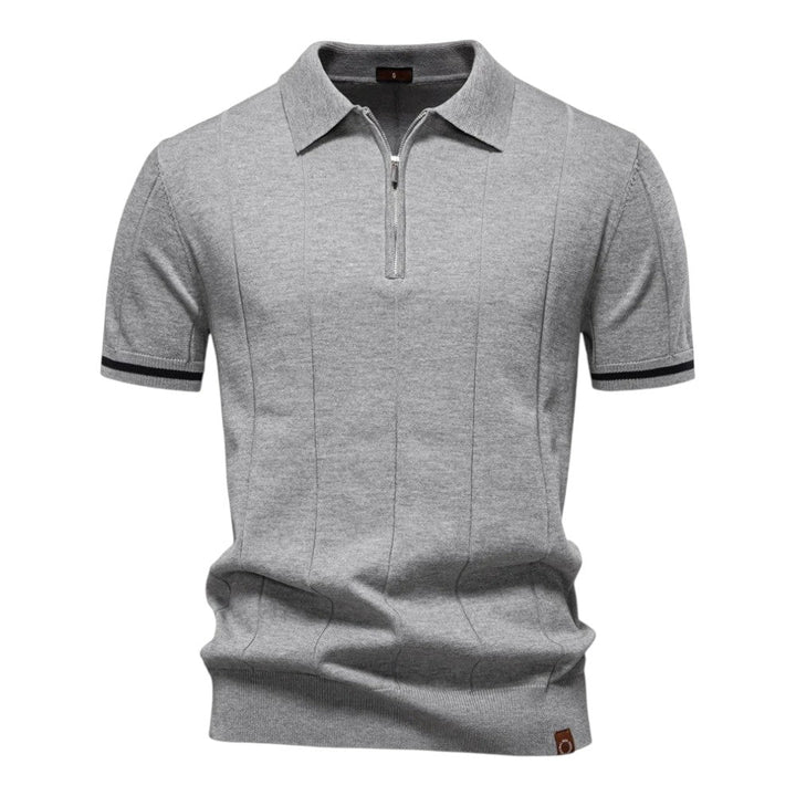 Johncena - Polo Casuale Sportiva Con Zip