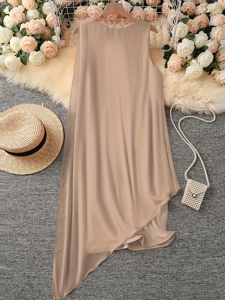 Maren - Elegante Abito Midi Senza Maniche