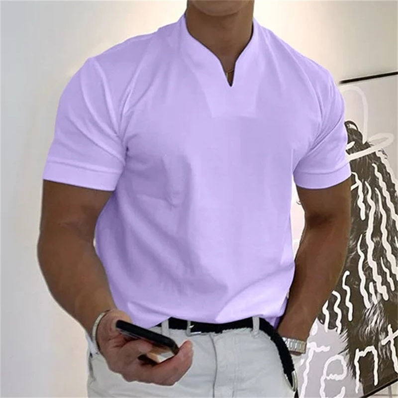 Neven - T-Camicia a Maniche Corte Con Scollo a V