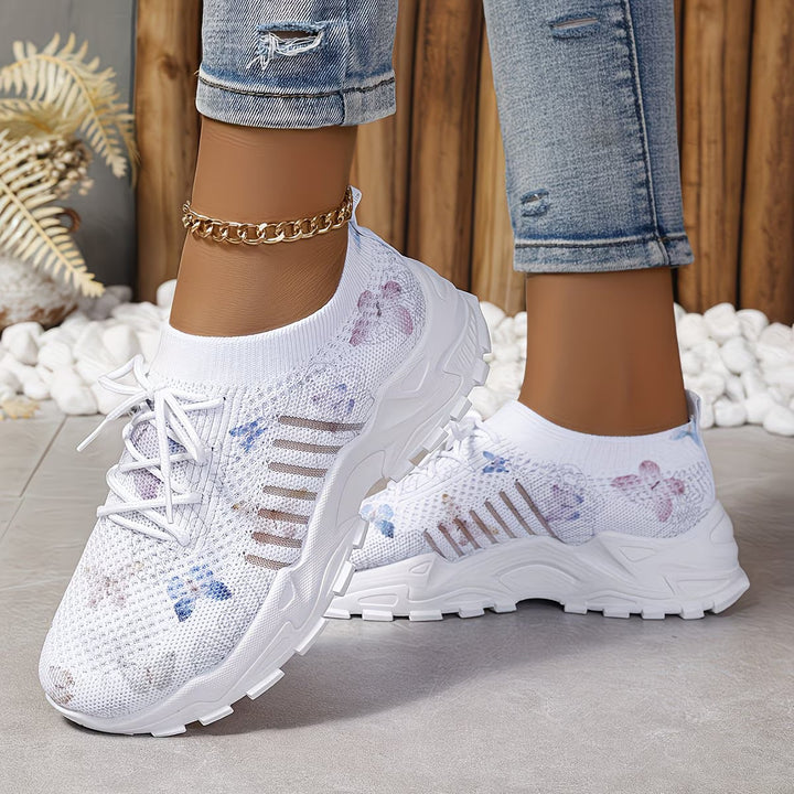 Destinee - Sneaker Con Lacci e Stampa a Farfalle