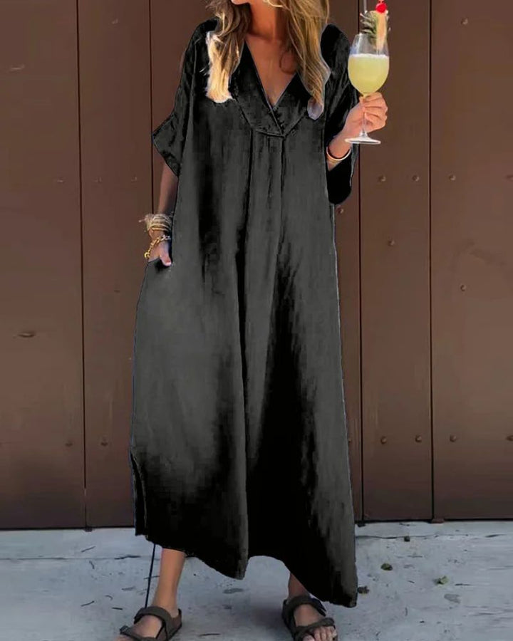 Zaira - Abito Lungo Casuale in cotone