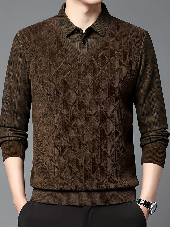 Alan - Maglione in Maglia a Maniche Lunghe