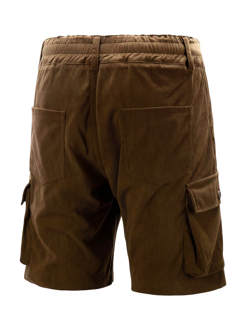 Jorit - Pantaloncini Merci in Velluto a Coste Con Trama 3D