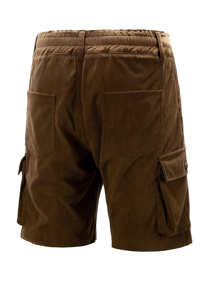 Jorit - Pantaloncini Merci in Velluto a Coste Con Trama 3D