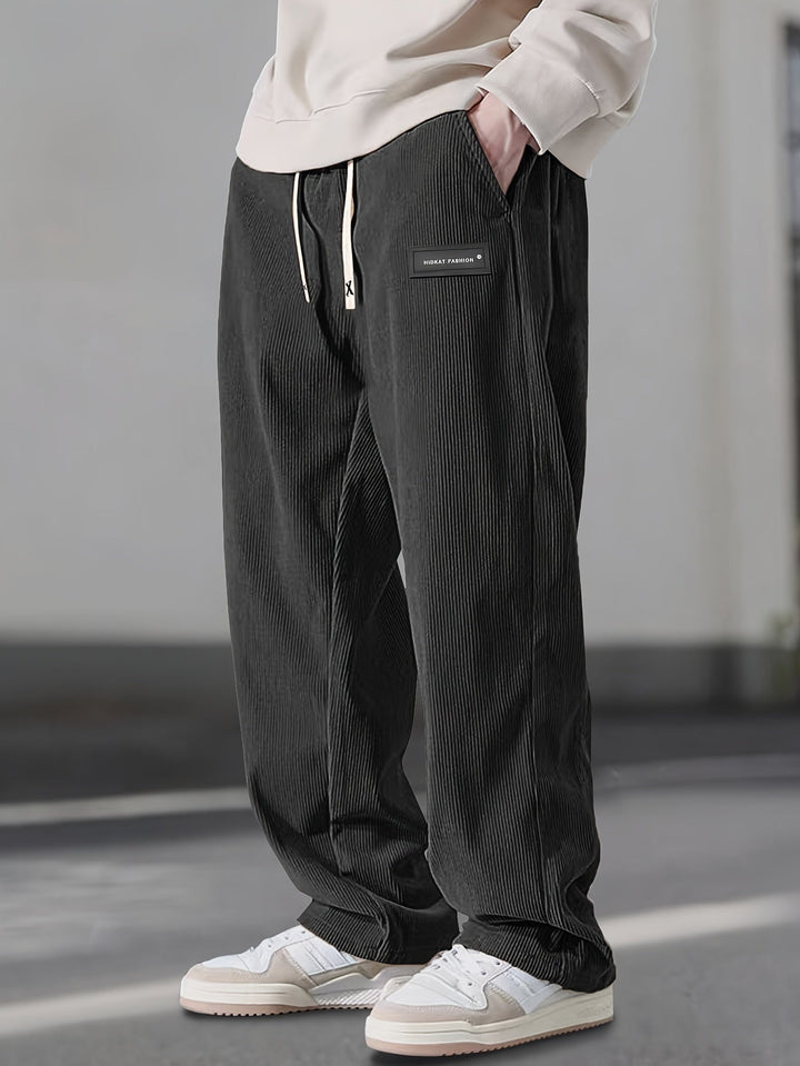 Asher - Pantaloni Gamba Dritta Con Coulisse Vita