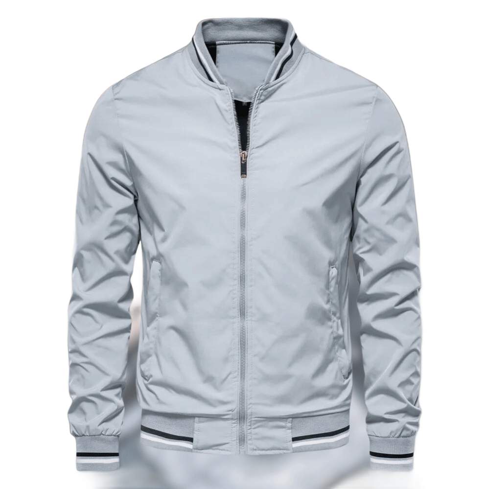 Noam - Bomber Classico Con Rifiniture a Righe