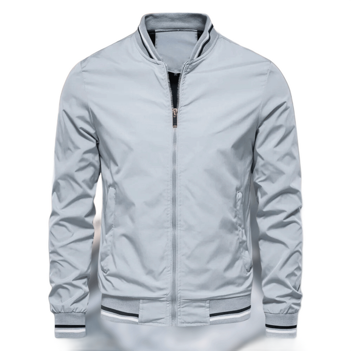 Noam - Bomber Classico Con Rifiniture a Righe