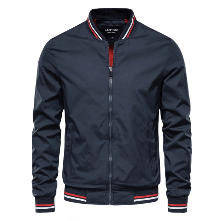 Noam - Bomber Classico Con Rifiniture a Righe