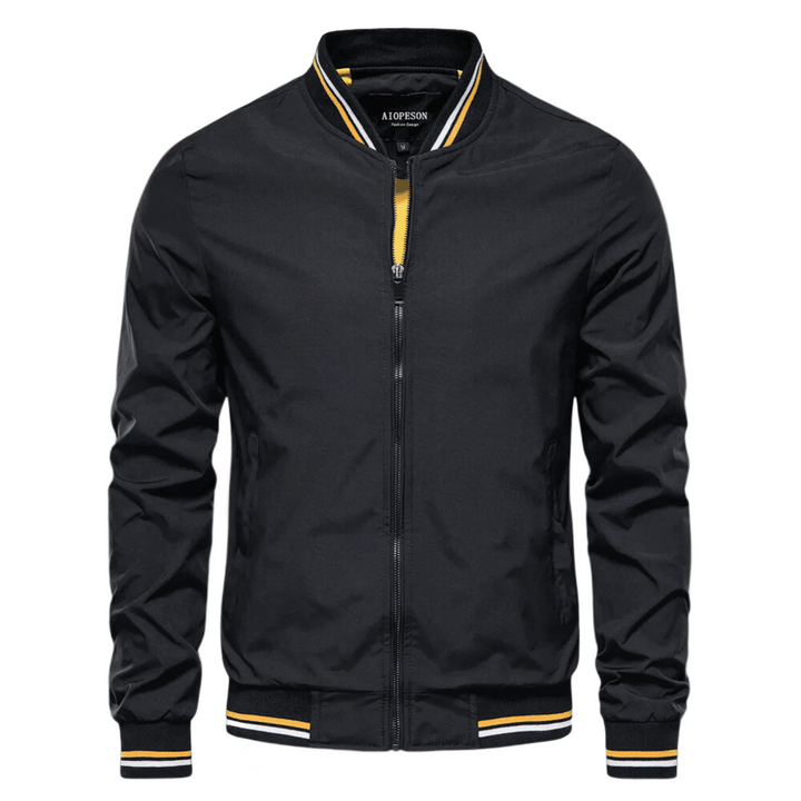 Noam - Bomber Classico Con Rifiniture a Righe