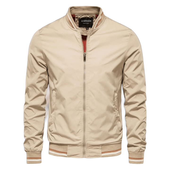 Noam - Bomber Classico Con Rifiniture a Righe