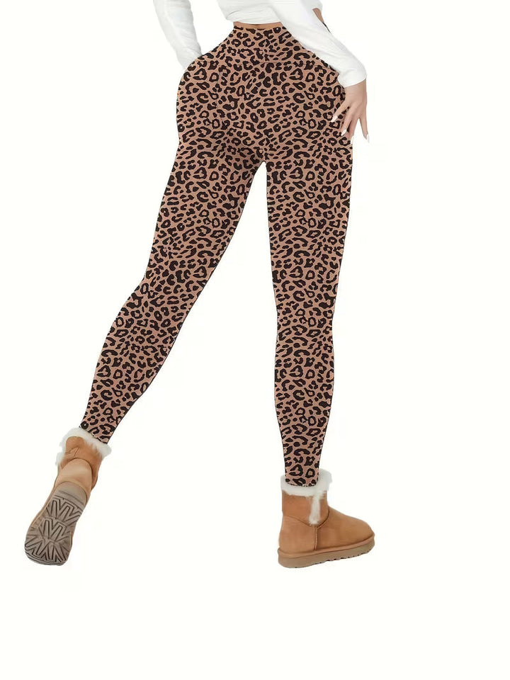 Linzay - Leggings a Vita Alta Con Fodera in Pile Termico