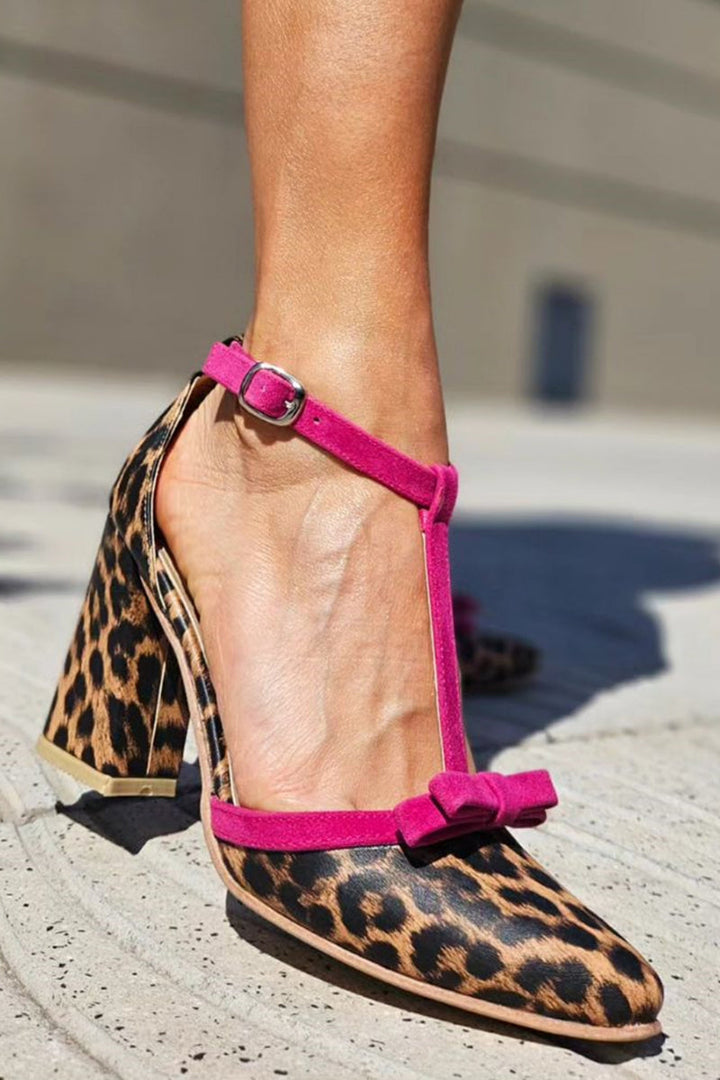 Beauu – Sandali Con Motivo Leopardato Verde