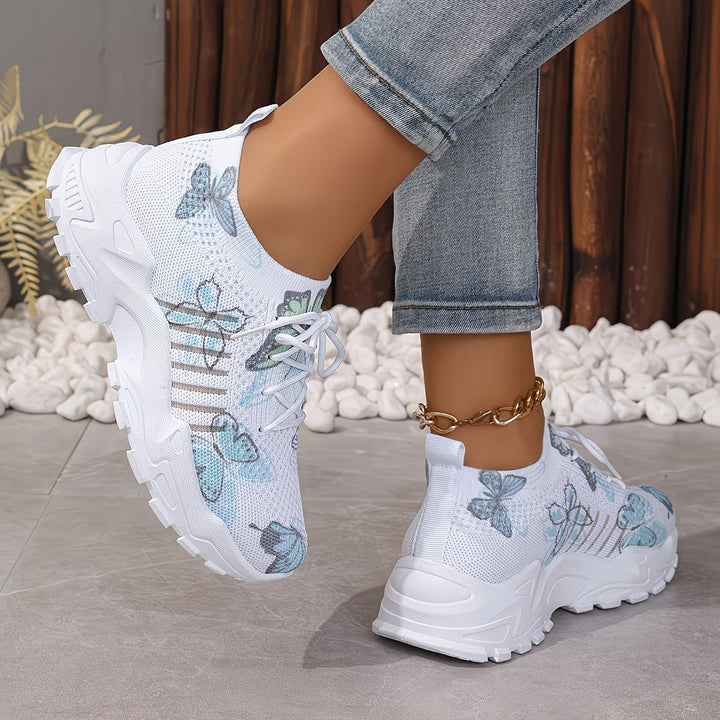 Destinee - Sneaker Con Lacci e Stampa a Farfalle
