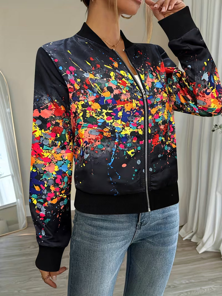 Riena - Giacca Con Vivace Stampa Tie-Dye