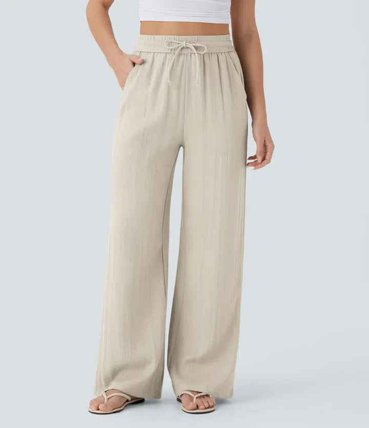 Zafeiria - Pantaloni Di Lino Eleganti