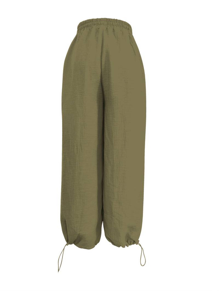 Marielle - Pantaloni Casual a Gamba Larga Lunghezza Alla Caviglia