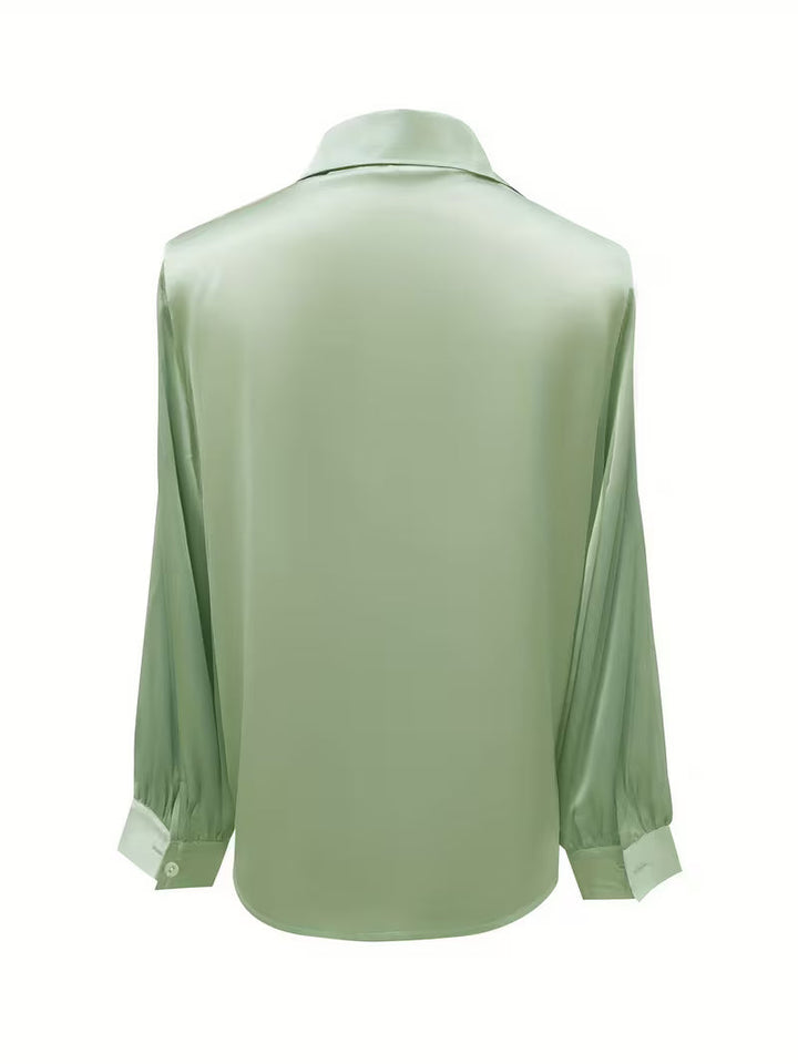 Leylah - Elegante Camicetta a Maniche Lunghe