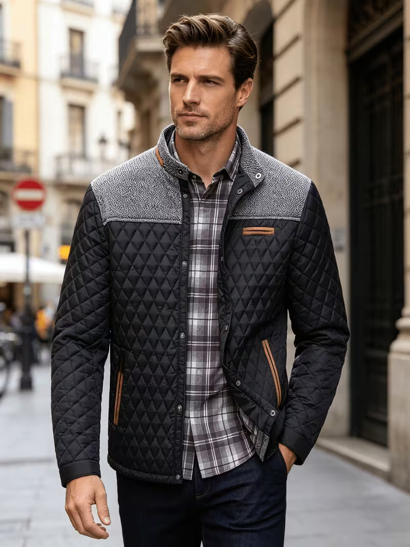 Stetson - Piumino Con Patchwork a Rombi