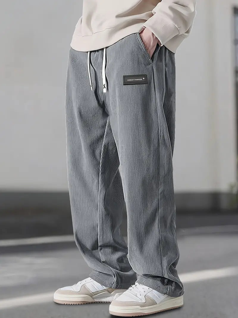 Asher - Pantaloni Gamba Dritta Con Coulisse Vita