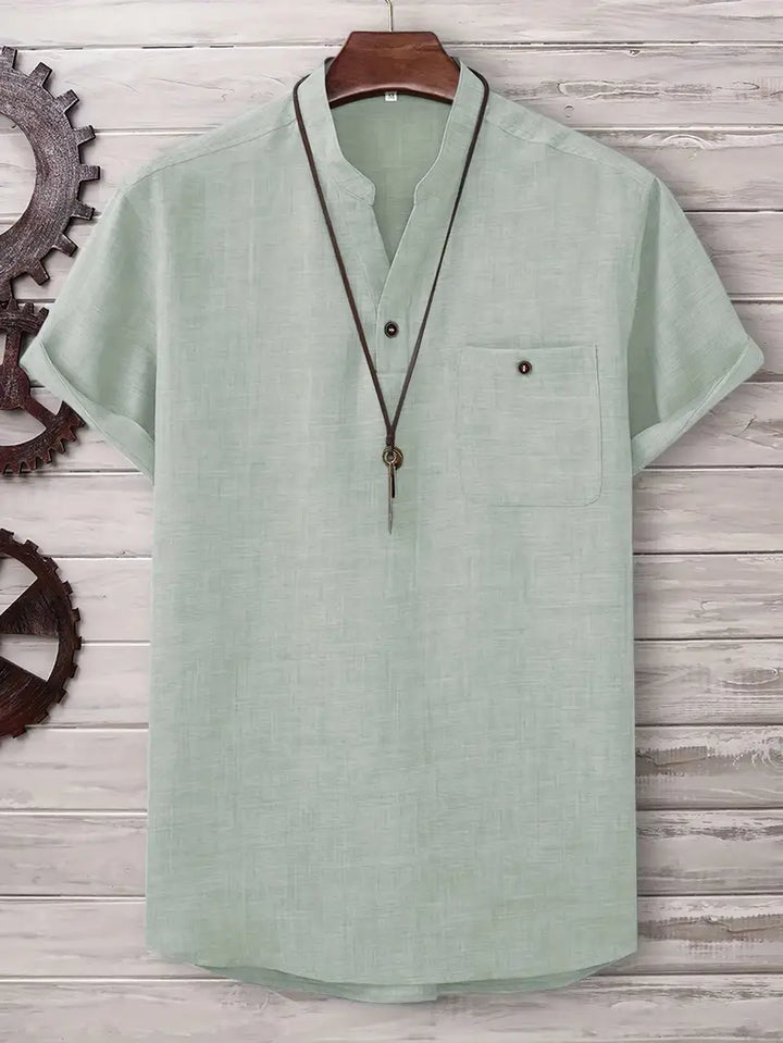 Kieth - Camicia a Maniche Corte Con Tasca Frontale