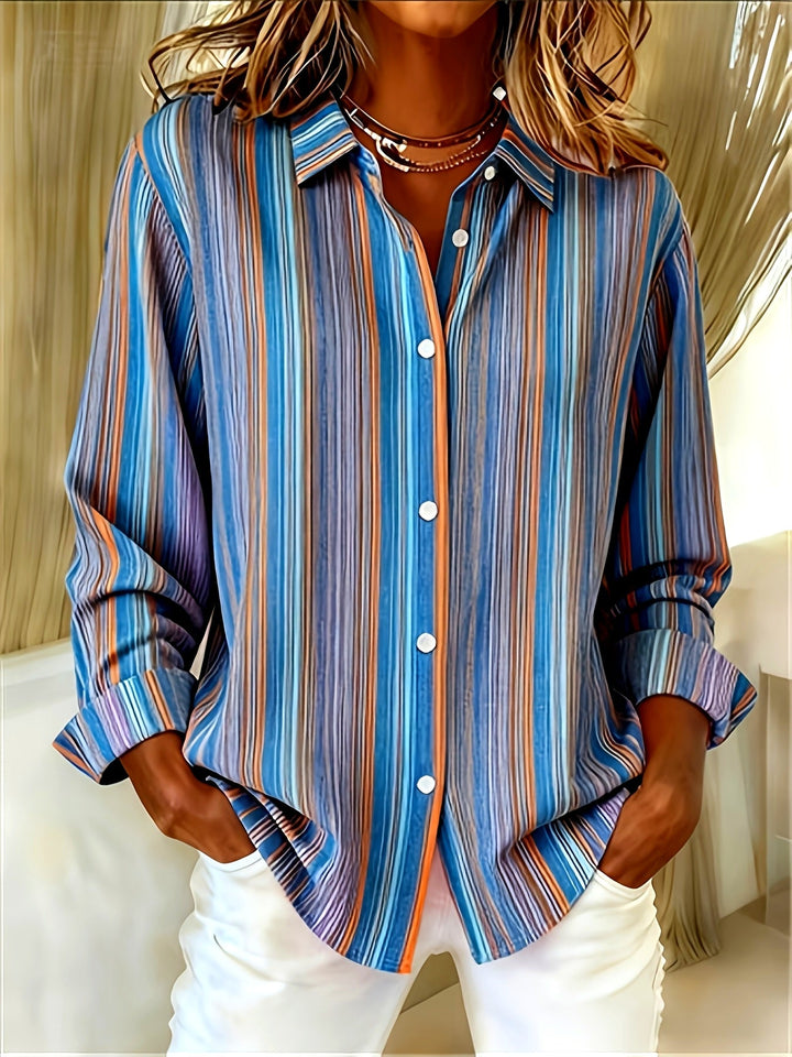 Chamique - Camicia a Maniche Lunghe Con Bottoni