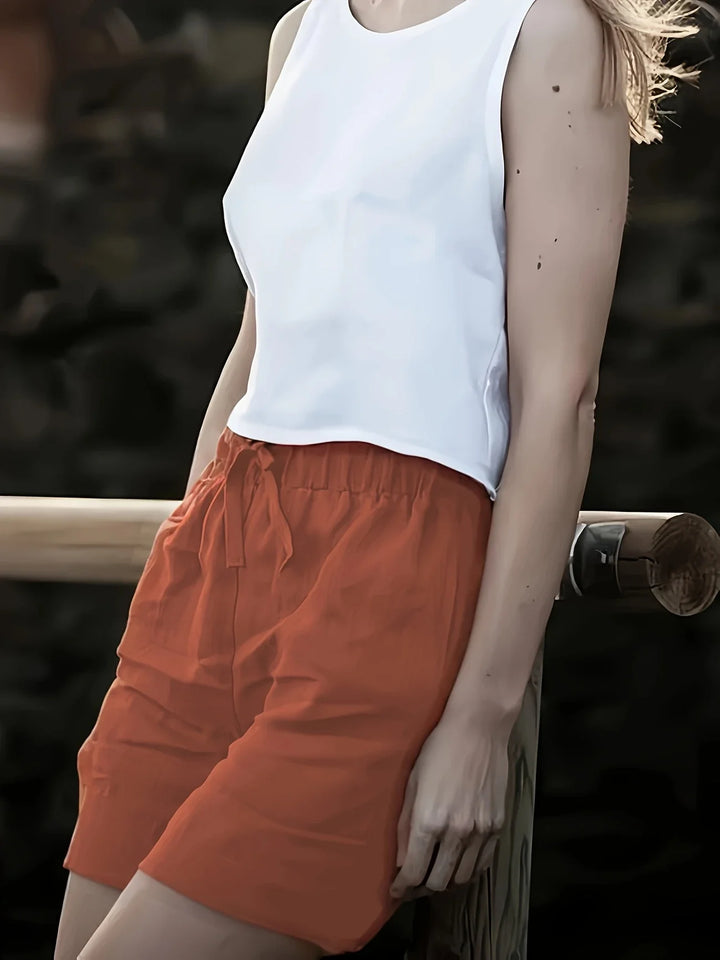 Niamh - Pantaloncini Estivi Casual Con Tasca