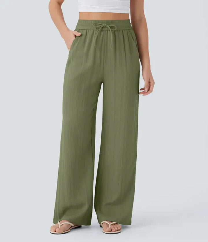 Zafeiria - Pantaloni Di Lino Eleganti