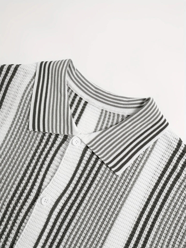 Avram - Camicia casuale a Righe Con Bottoni