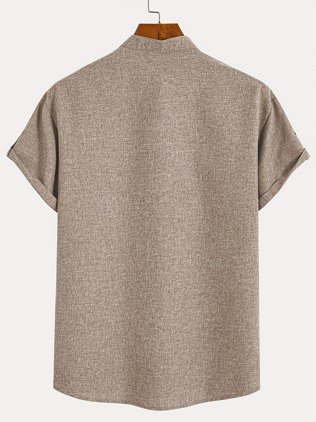 Elliott - Elegante Camicia a Maniche Corte Con Collo Alto