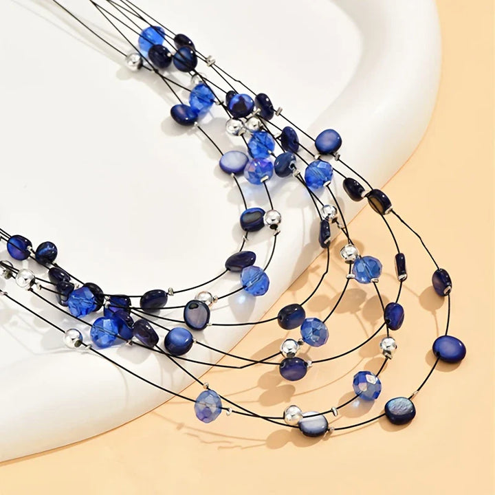 Mabelline - Elegante Collana Bohémien a Più Fili con Gerline