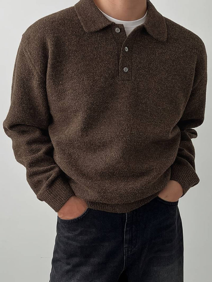 Eliran - Elegante Maglia a Maniche Lunghe Con Collo Alto