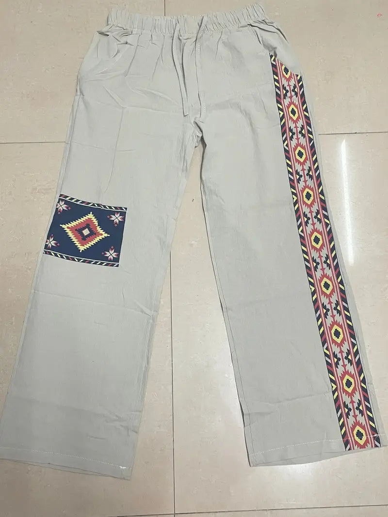 Daniil - Pantaloni In Stile Etnico Con Tasche