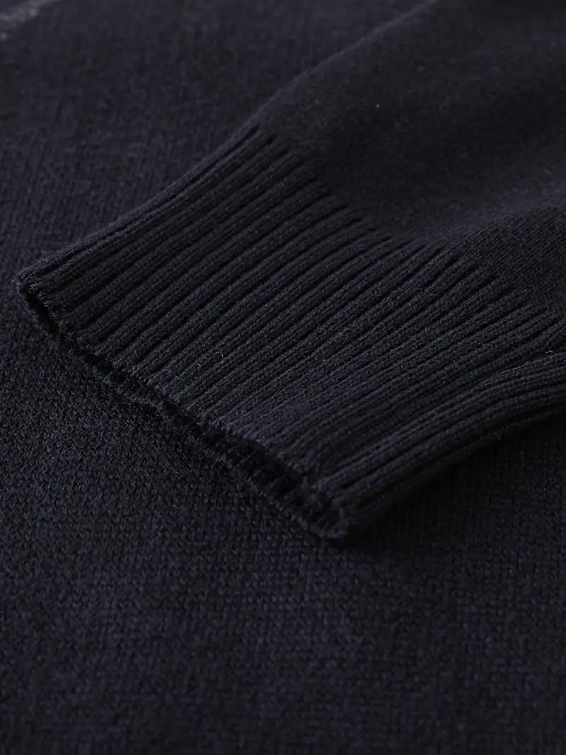 Yoann - Maglione Lavorato a Maglia Con Zip a Un Quarto