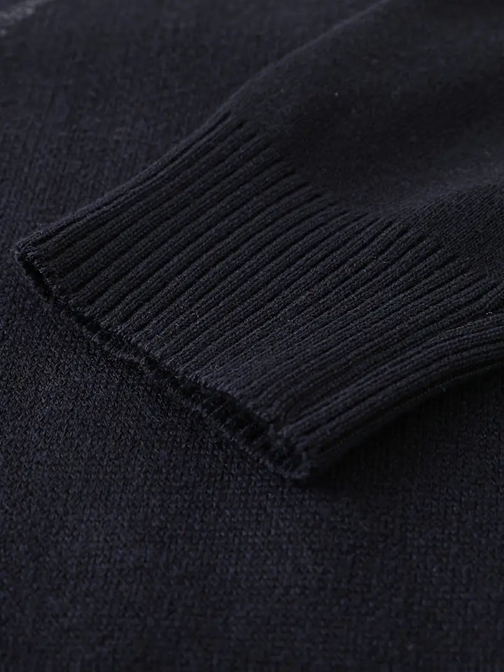 Yoann - Maglione Lavorato a Maglia Con Zip a Un Quarto