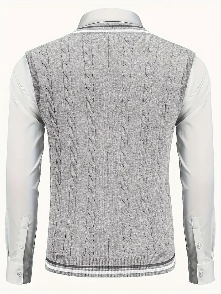 Duane - Maglione Senza Maniche Con Scollo a V