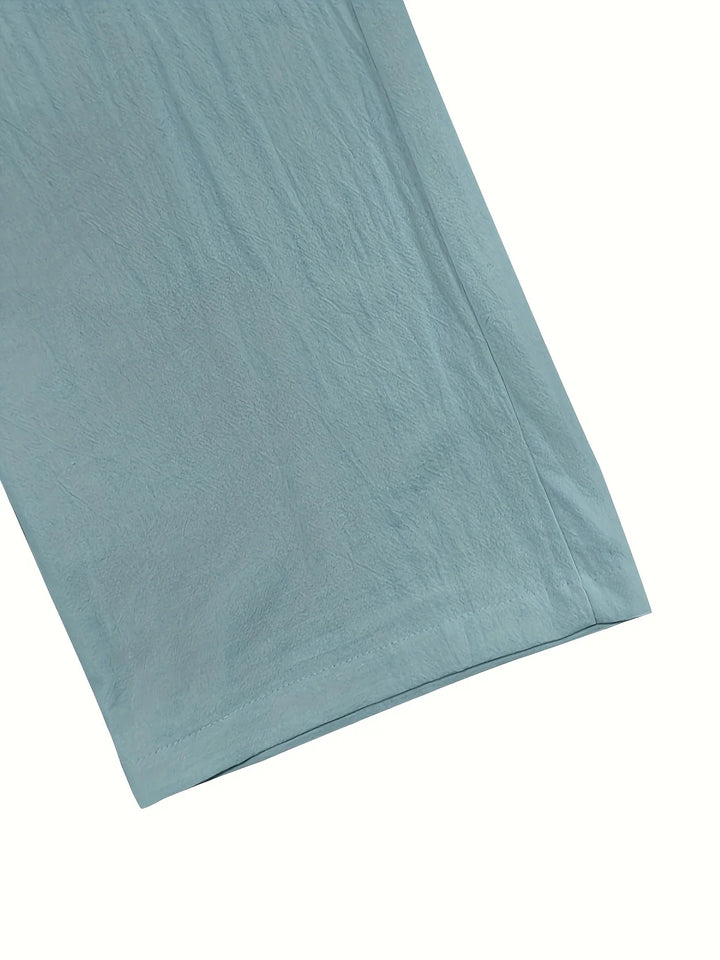 Beslan - Elegante Pantalone A Gamba Dritta Con Bottoni Dorati