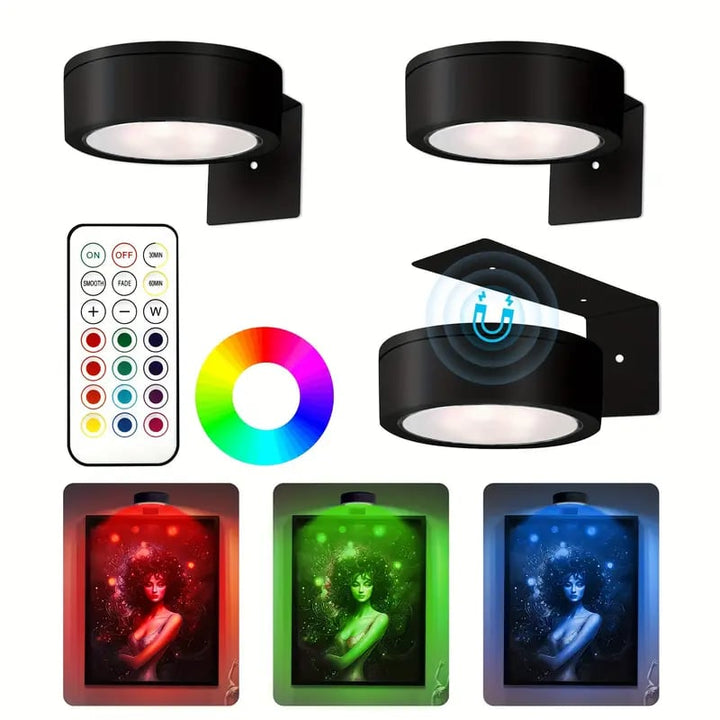 GlowFrame - Luce Magnetica Per Dipingere con 13 Modalità di Illuminazione ( Confezione da 3 )