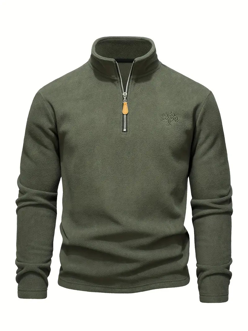 Lamar - Felpa a Maniche Lunghe Con Mezza Zip