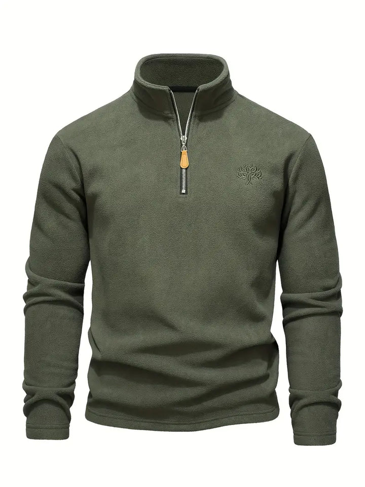 Lamar - Felpa a Maniche Lunghe Con Mezza Zip