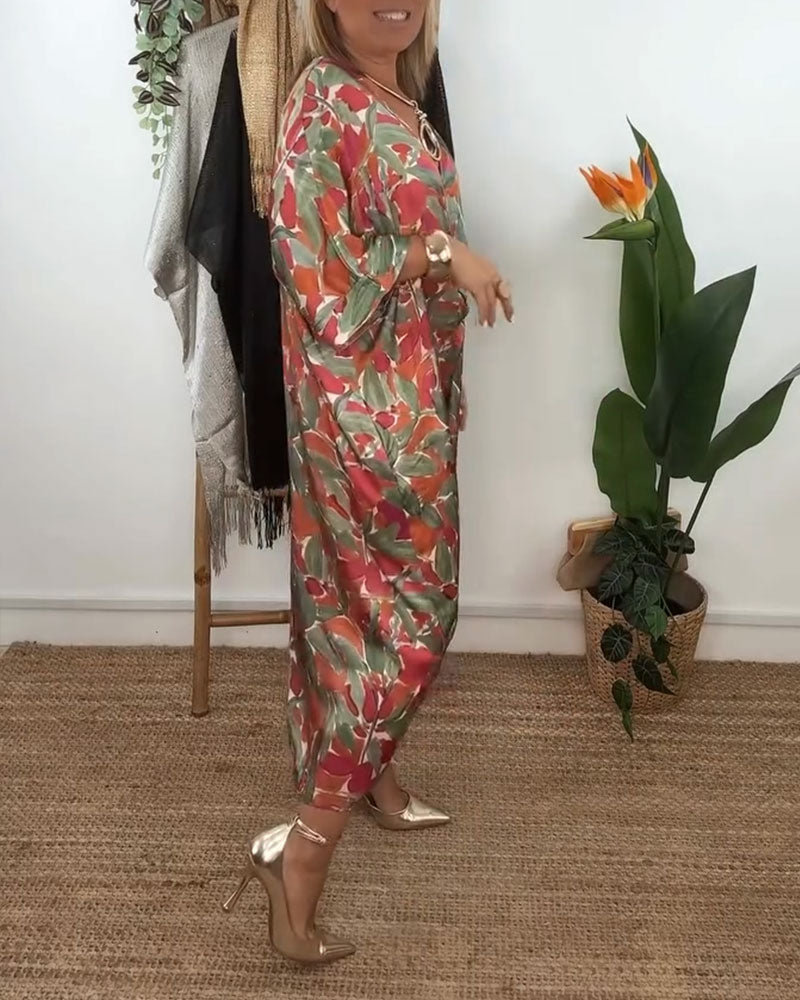 Shilisa - Abito Con Scollo a V e Motivo a Trecce