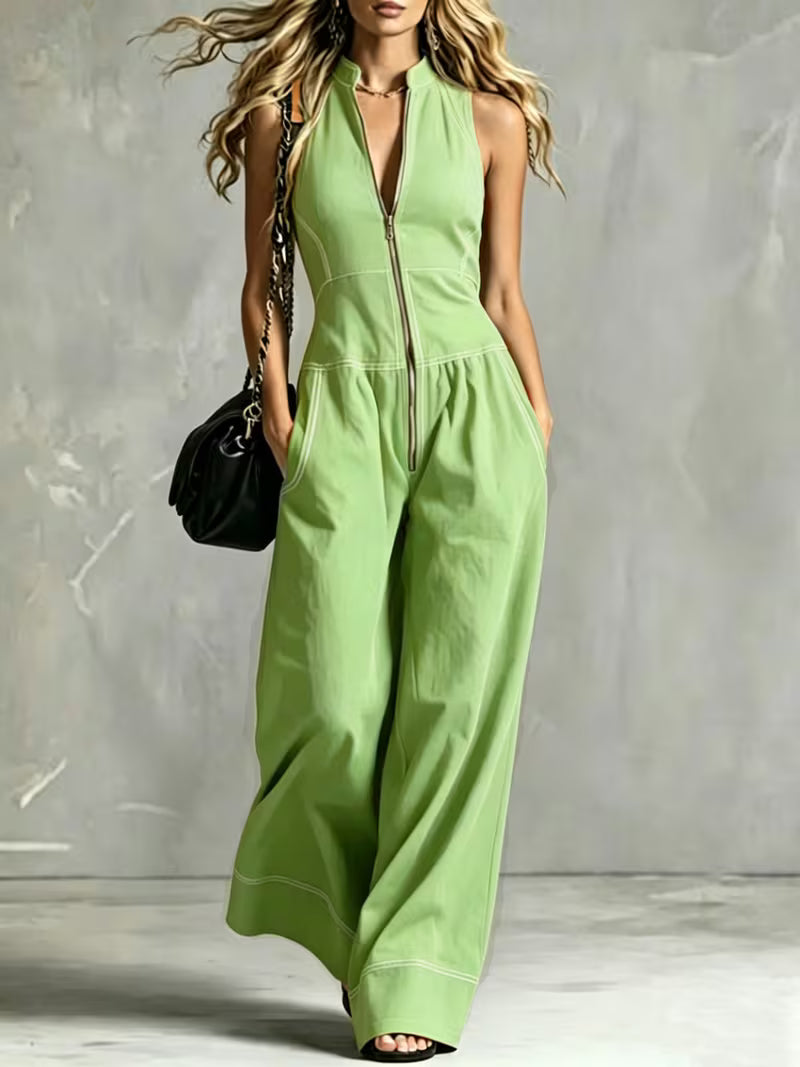 Bryana - Tuta a Righe in Patchwork