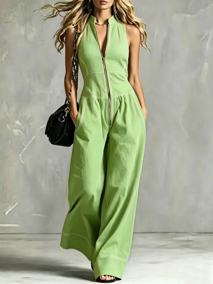 Bryana - Tuta a Righe in Patchwork