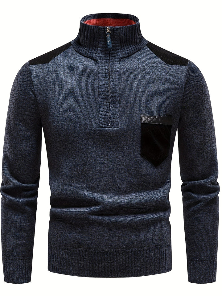 Gerdt - Maglione Casual a Maniche Lunghe Lavorato a Maglia