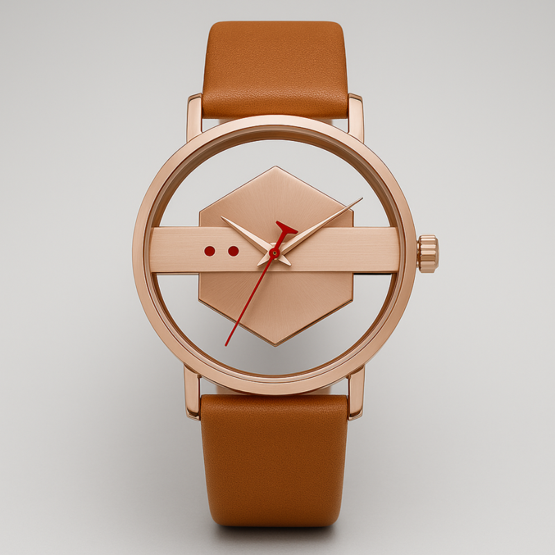 DialVorn - Orologio Con Quadrante Geometrico E Cinturino