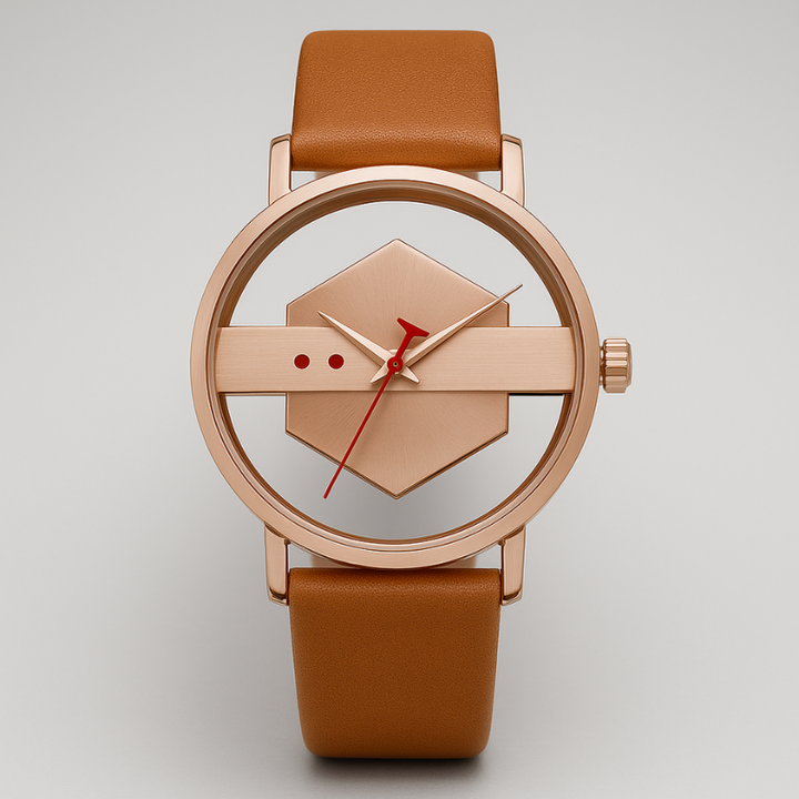 DialVorn - Orologio Con Quadrante Geometrico E Cinturino