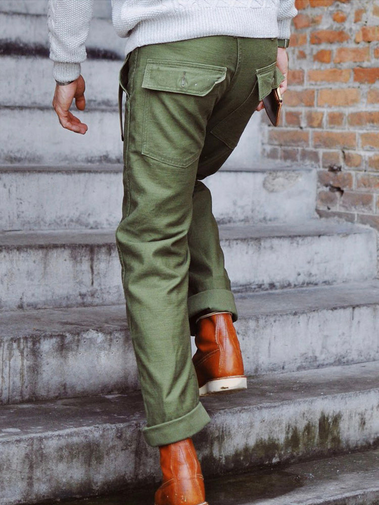 Matheos - Pantaloni Ispirati Allo Stile Militare OG-107