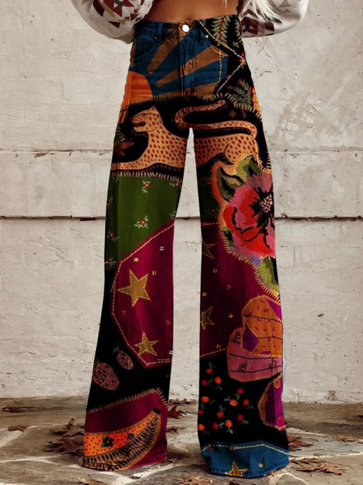 ERINA - PANTALONI BOHO VINTAGE