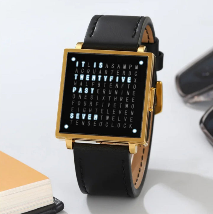 WordTime - Orologio Con Display Digitale Matrix