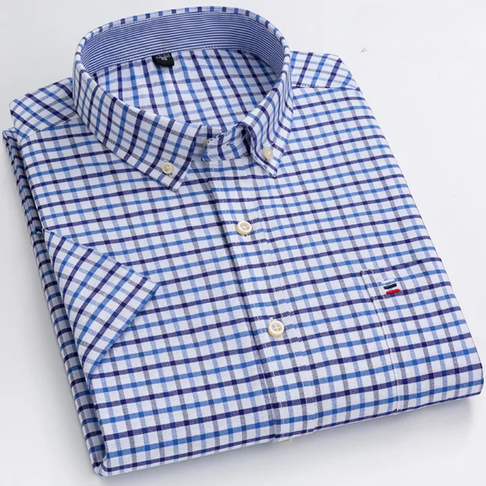 Petersen - Camicia Classica In Cotone Con Motivo